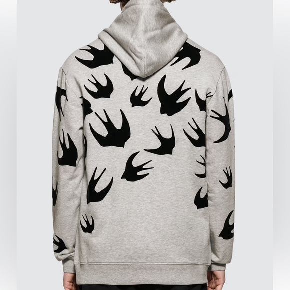 ⭐️Alexander Mcqueen Swallow Swarm Hoodie - Picture 4 of 12